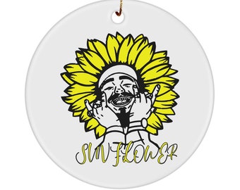 Post Malone Ornament, Post Malone Gift, Hip Hop Ornament, Pop Music Gift, Rap Music Merch, Post Malone Merch, Post Malone Concert