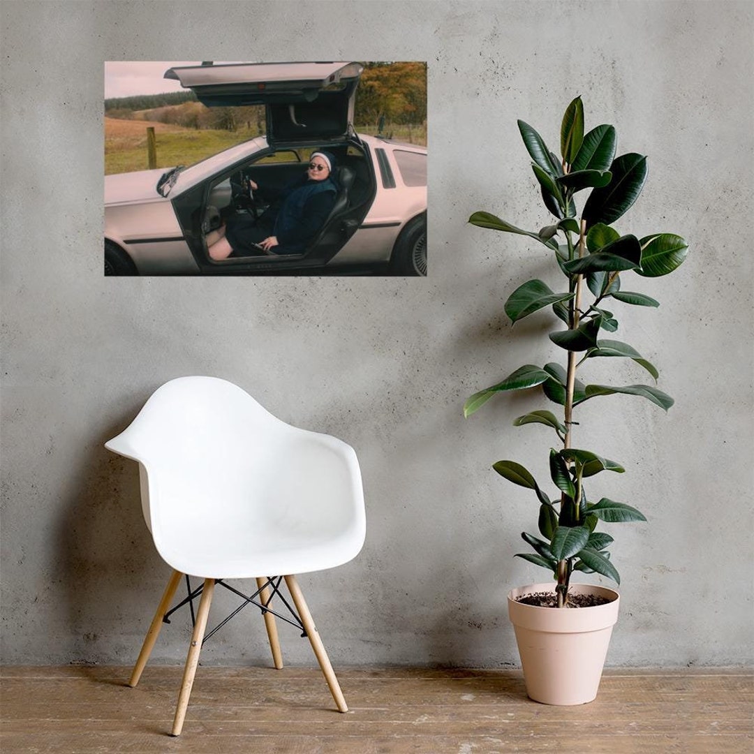 Sister Michael in Her Delorean Poster – Derry Girls Inspired Art Print ...