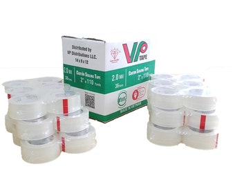 36 Rolls Clear Industrial Packaging Tape, 2 Inch x 110 Yards, Thickness 2.0 Mil.