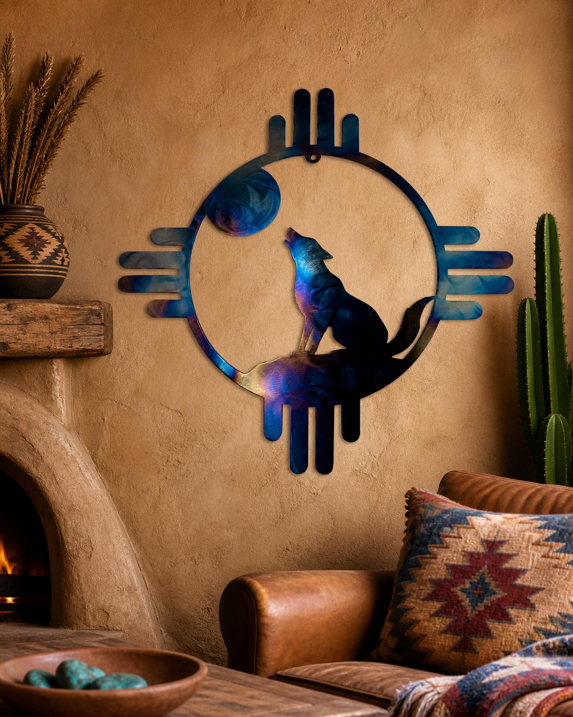 鉄オブジェ Zia Outdoor Metal Wall Art - Etsy