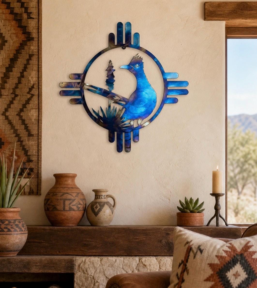 Zia Outdoor Metal Wall Art - Etsy