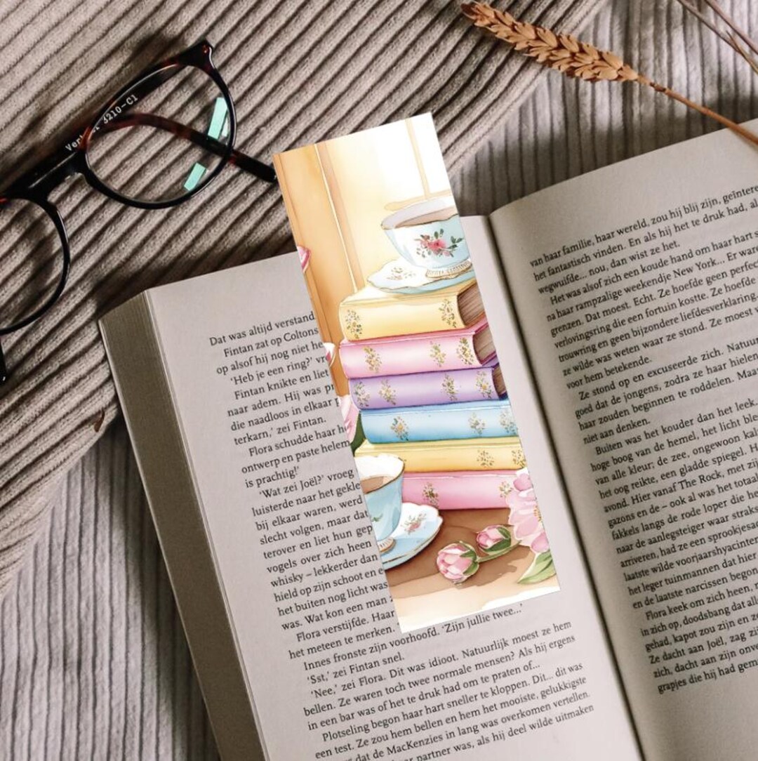 Printable Bookmark, Tea Bookmark, Digital Bookmark - Etsy