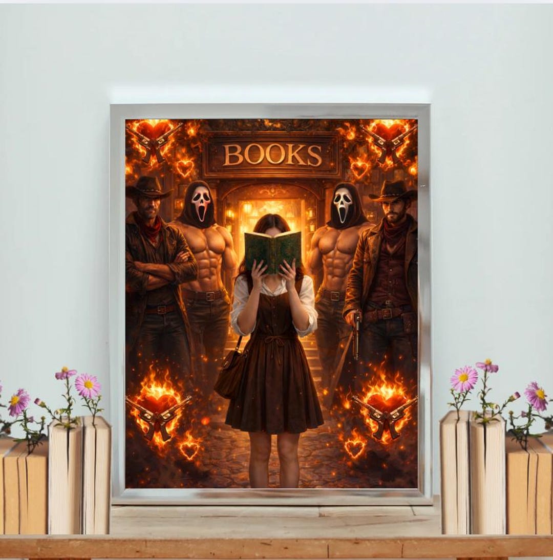 Romance/ Dark Romance Reader Art Print (8x10) PNG & PDF - Etsy