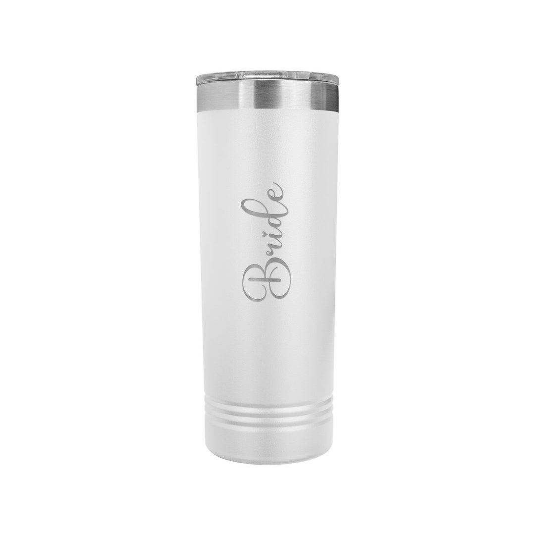 Bride Tumbler, Bridal Party Gift, Bride Drinkware, Wedding Tumbler, Personalized Bride Cup