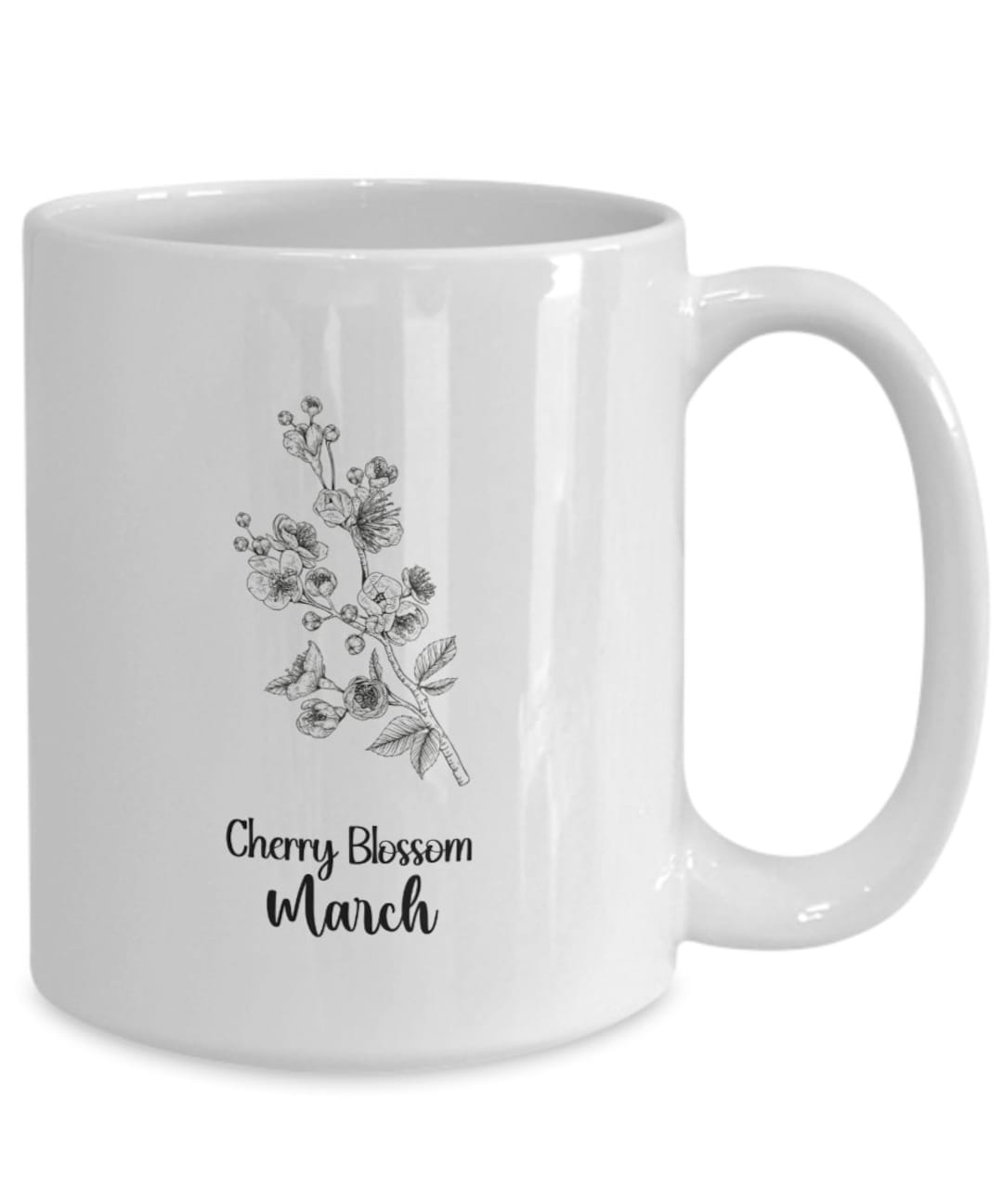 March Birth Flower March Birthday Gift Birth Month Mug Etsy