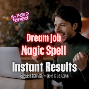 Immediate Dream Job Success Spell – Attract Career Opportunities & Manifest Your Ideal Job