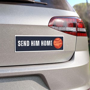 彼を家に送る車用マグネット 面白いテスラ、イーロン、火星、ドージのミーム SpaceX パロディ 取り外し可能な車用マグネット バンパーステッカーではありません 宇宙 EV ギフト ジョーク マスク