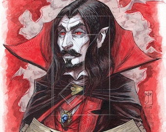 Count Dracula bust - Print