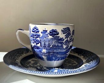 Arklow Ireland Willow Tea Cup and Saucer vintage