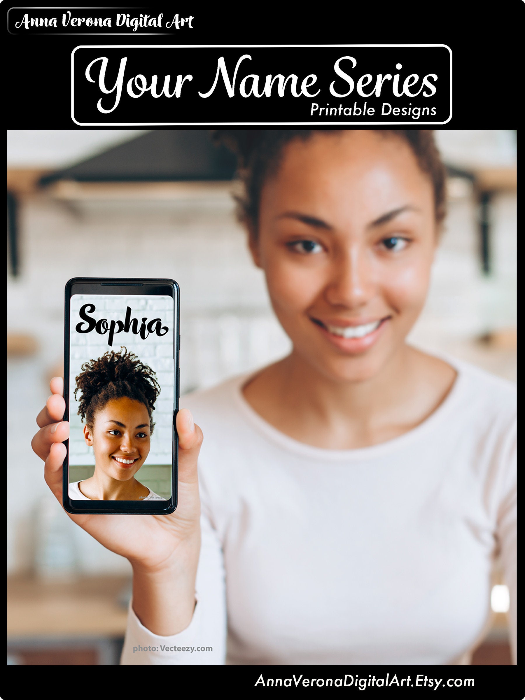 Sophia Your Name Digital Artsvg PNG DXF Jpg Eps 5 High Etsy Canada