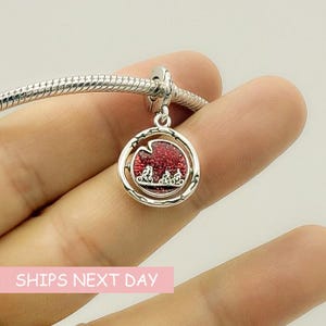 Stranger Upside Down Dangle Charm Fit Bracelet Necklace Pendant Silver Jewelry Accessories