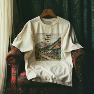 Aspen Ski Lodge Graphic Tee | Vintage Mountain T-Shirt, Retro Ski Cabin Shirt, 1960s Winter Travel Tee, Apres Ski T-Shirt, Retro Skiing Tee