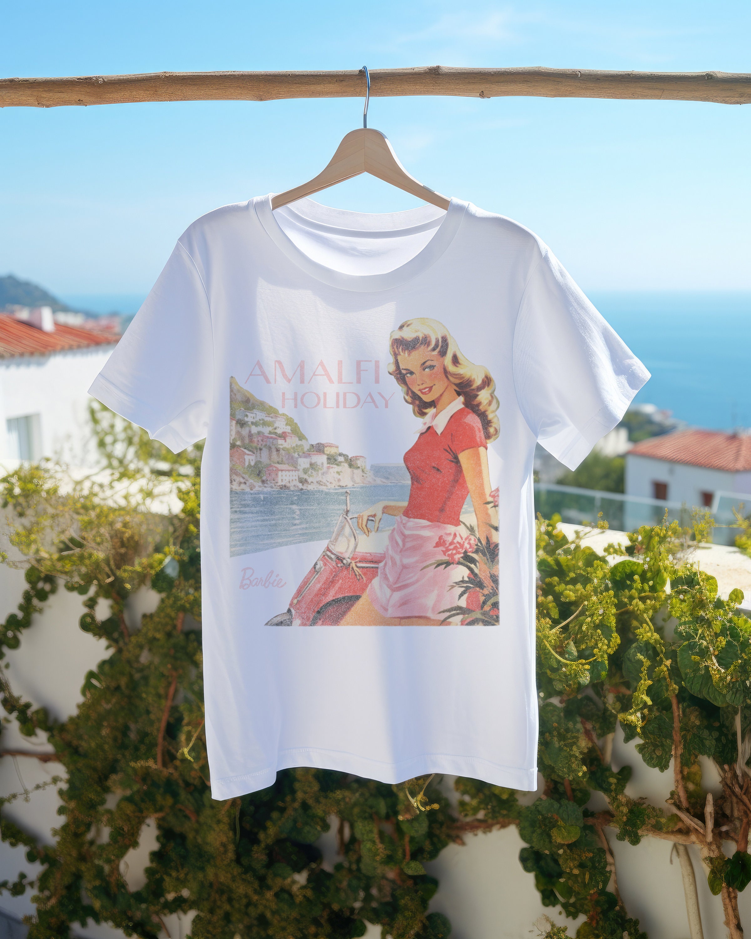 【イタリアの休日】D&G Vespaプリント コットン Tシャツ Vespa Man T-shirt - Etsy