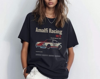 Amalfi Racing Graphic Tee: Vintage Targa Florio Car T-Shirt