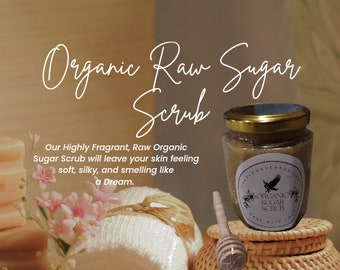 Organic Body Sugar Scrub] Non-Greasy] Highly scented] Exfoliating] Choose your own Scent] 30+Scents