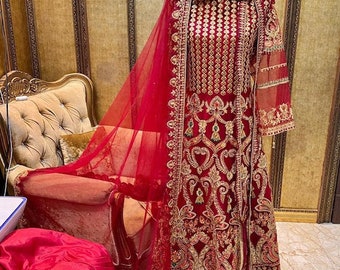 Pakistani Wedding Dress, Organza Dupatta, Reception Dress, Custom Wedding Dress, Indian Wedding, Wedding Dress, Dresses For Women