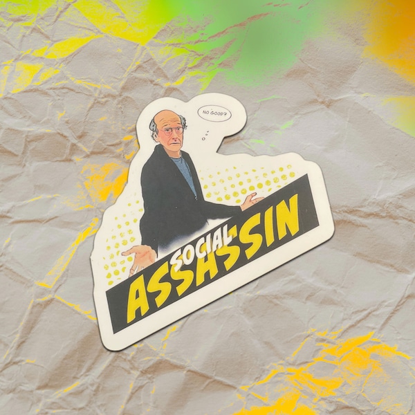 Larry David Curb Your Enthusiasm Sticker