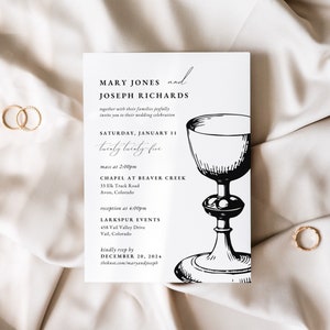 Catholic Wedding Invitation