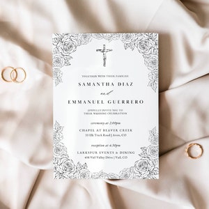Catholic Wedding Invitation
