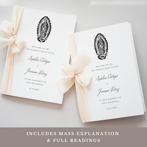 Catholic Wedding Program Template: Full Readings & Mass Explanation