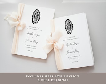 Catholic Wedding Program Template: Full Readings & Mass Explanation