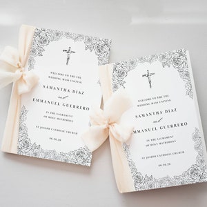 Catholic Wedding Program Template Full Readings Explain Catholic Nuptial Mass & Catholic Wedding Ceremony no Mass and Lasso Tradition