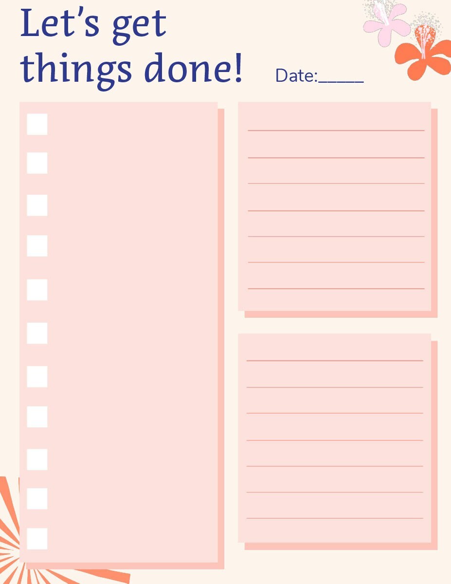 Daily Motivational Planner Printable, Daily to Do List for Self Care ...