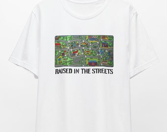 Road Rug Raised in the Streets Shirt, Nostalgic Shirt, Gen Z, Funny Shirt, 2000s Kids Shirt