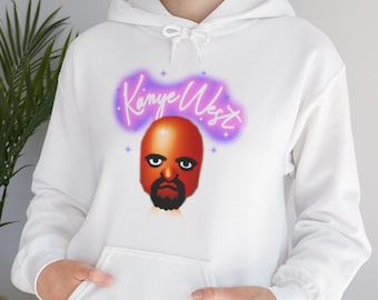 Kanye West Matt WiiSports Airbrush Hoodie, Kanye Shirt, Kanye Sweatshirt, Kanye Hoodie, Meme Hoodie, Vintage 80s Airbrush Sweatshirt Hoodie