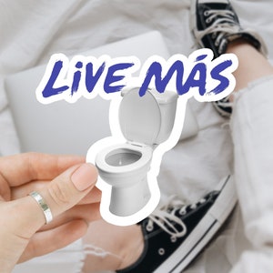 Taco Bell Live Mas Funny Matte Vinyl Sticker, Waterbottle Sticker, Waterproof Hydroflask Cup Sticker, Laptop Sticker, Funny Meme Stickers
