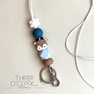 Winter Fawn - Rudolph Lanyard • Teacher Lanyard • Key Lanyard • Card Lanyard • ID Lanyard • Keyring