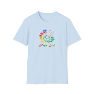 Hippie Soul Sunflower | Hippie Earth Peace Designs | Unisex Soft Style T-Shirt | Embrace Your Vibe