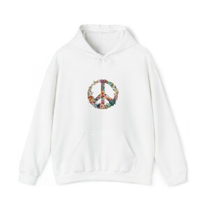 Flower Piece Symbol V2 Watercolor | Unisex Hooded Hoodie Sweatshirt | Embrace Your Vibe