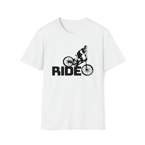 MTB Mountain Bike Ride Biking | Unisex Soft Style Tee T-Shirt | Embrace Your Vibe