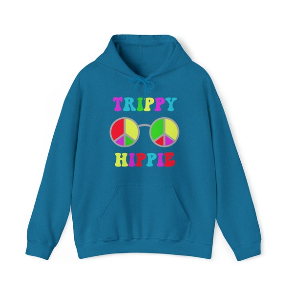 Trippy Hippie Sunglasses | Unisex Hooded Hoodie Sweatshirt | Embrace Your Vibe