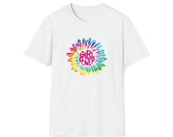 Girl Power Hippie Earth Peace Designs | Unisex Soft Style T-Shirt | Embrace Your Vibe