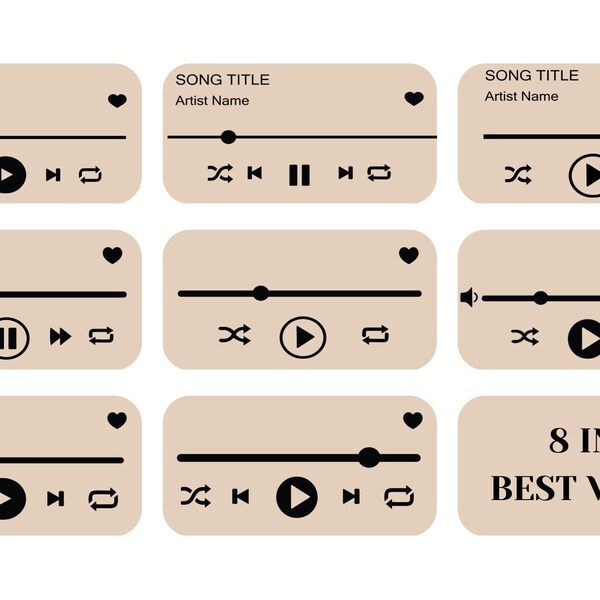 Music Player Svg - Etsy