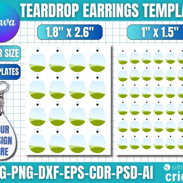 Teardrop Earring Sublimation Template, Earring Sublimation, Earring Template, Sublimation Template, Teardrop Earring Png, Teardrop Svg
