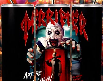 Terrifier Art the Clown Tumbler | Horror Movie Cup
