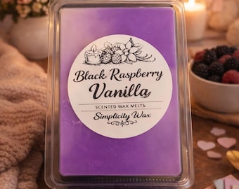 Black Raspberry Vanilla Soy Wax Melts | Handmade Scented Wax