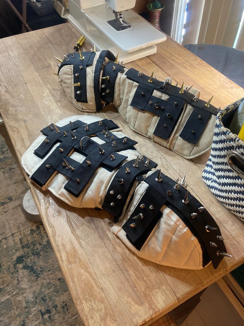 Dog, Puppy, Predator Protection, Water Resistant, Quilted, Spiked