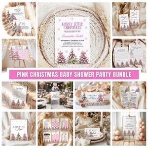 Christmas Baby Shower Bundle, Winter Wonderland Baby Shower Bundle, Baby It&#39;s Cold Outside Baby Shower Bundle, Merry Little Baby Shower