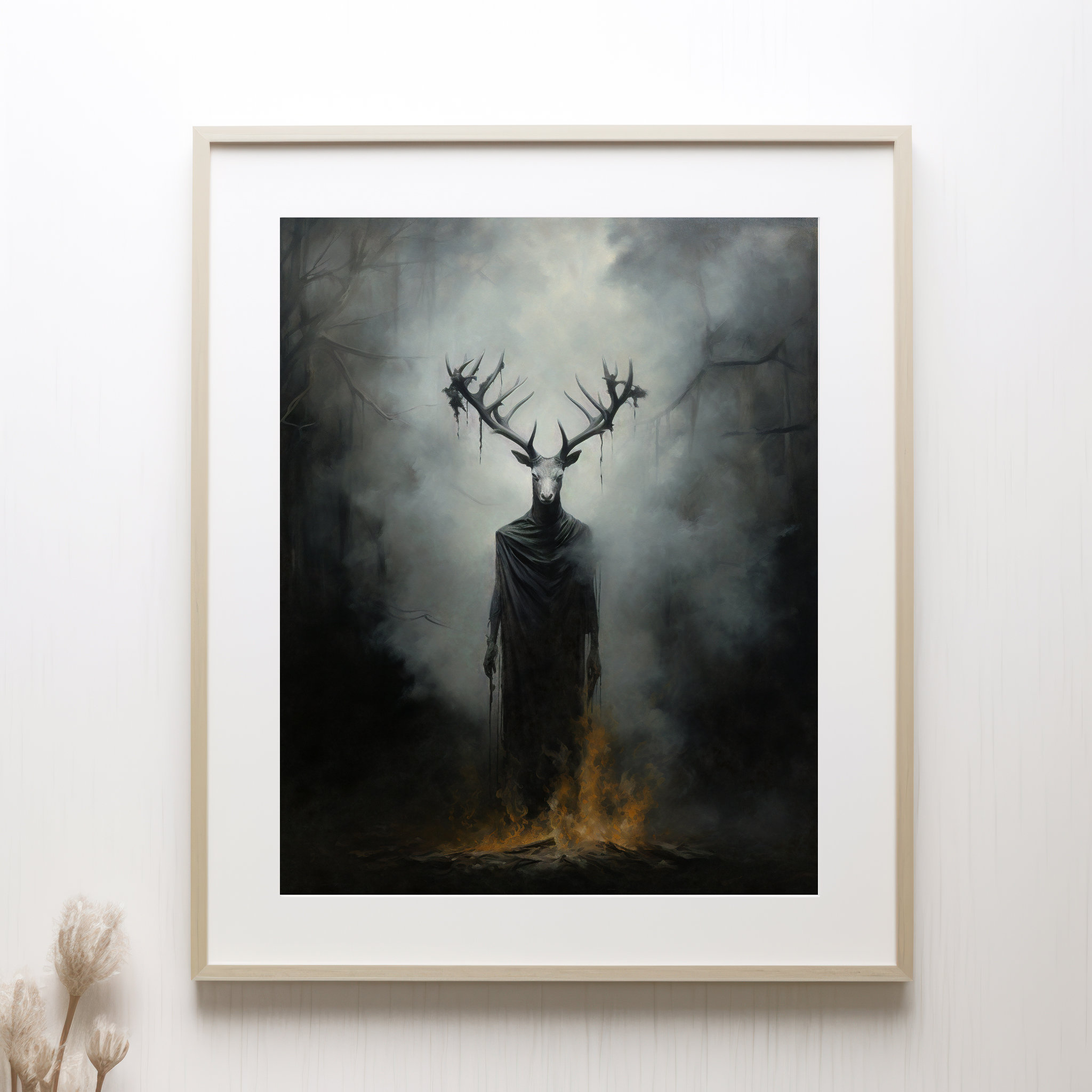 Occult Ritual Art | Dark Academia Print, Gothic Wildlife Decor, Mythic ...