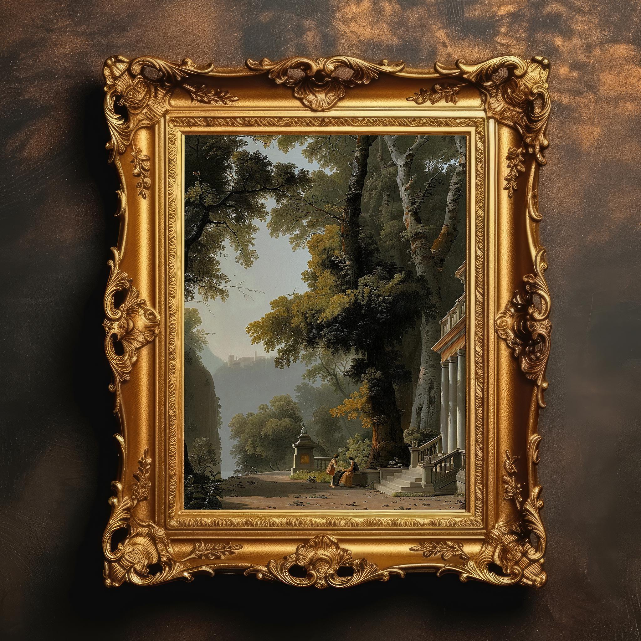 Neoclassical Art - Etsy Vintage framed Neoclassical Wall Art decor main image 0