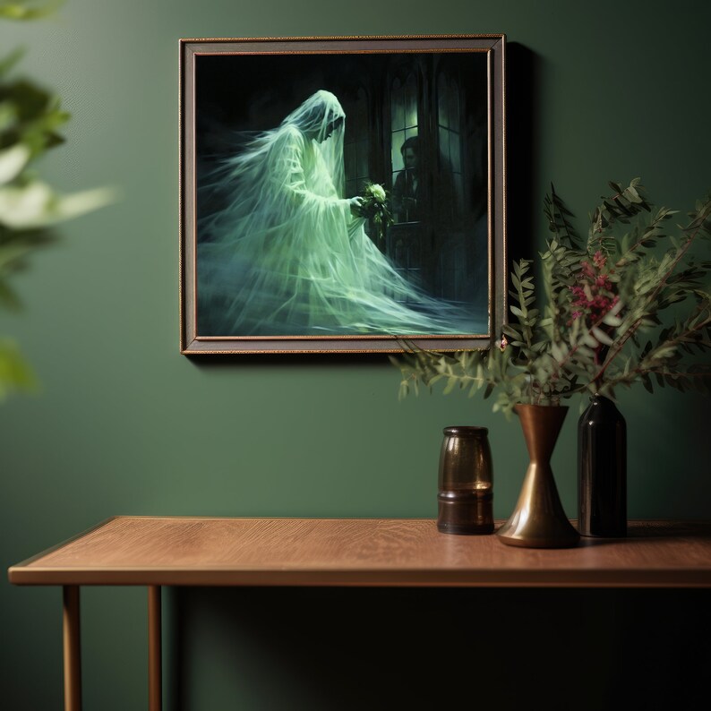 Ghostly Bride | Dark Academia, Antique Painting, Vintage Art, Dark Wall ...