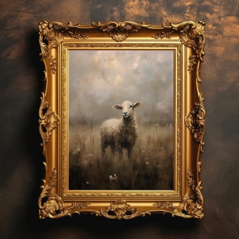 Vintage Animal Print Set | Wall Art Set of 6, Gallery Wall Prints, Dark ...