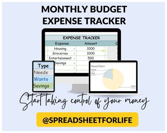 Monthly Budget Expense Tracker