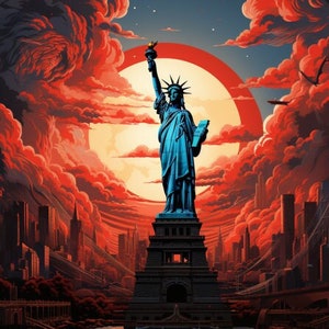 Adesivo della Statua della Libertà