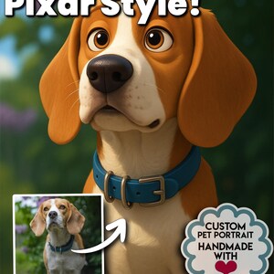 Custom Pet Cartoon Portrait | Personalized Digital Pet Art | Dog, Cat, Animal Illustration | Cute Gift for Pet Lovers