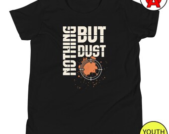 Nothing But Dust - Ungdoms hagelgevärsskyttetröja för trap- och skeet-entusiaster - Nothing But Dust-design, snygg unisex-tröja, trap-skytte